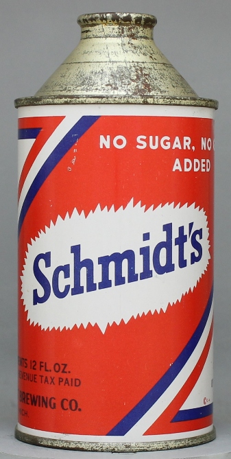 Schmidt's Beer Cone Top Can