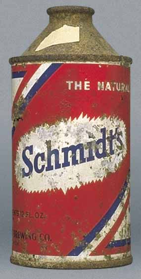 Schmidt's Beer Cone Top Can