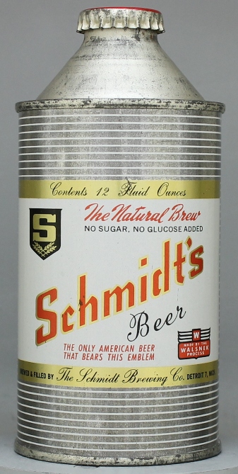 Schmidt's Beer Cone Top Can