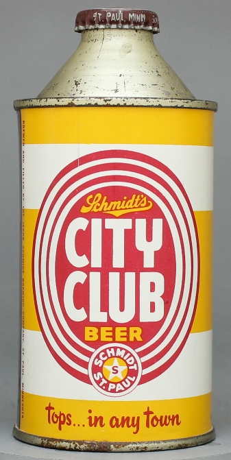 Schmidt's City Club Beer Cone Top Can
