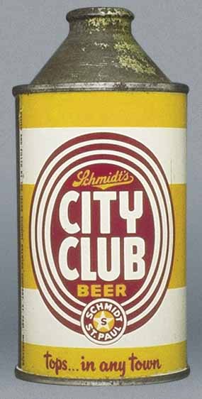 Schmidt's City Club Beer Cone Top Can