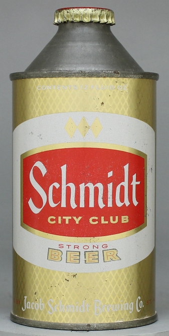 Schmidt City Club Beer Cone Top Can