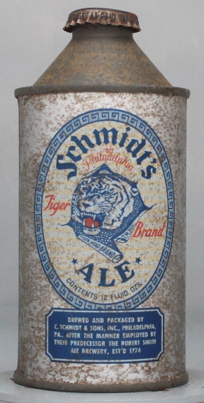 Schmidt's Ale Cone Top Can