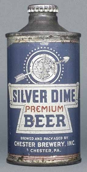 Silver Dime Premium Beer Cone Top Can