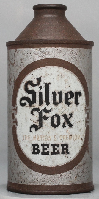 Silver Fox Beer Cone Top Can