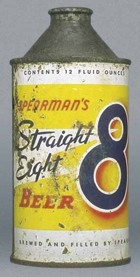 Spearman's Straight Eight Beer Cone Top Can