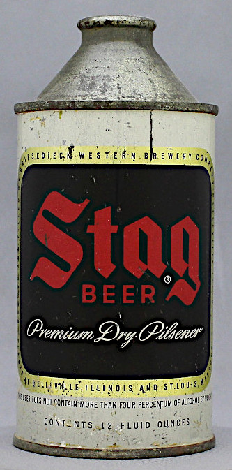 Stag Extra Dry Pilsener Beer Cone Top Can