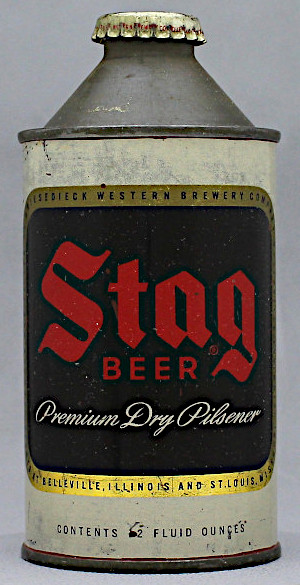 Stag Premium Dry Pilsener Beer Cone Top Can