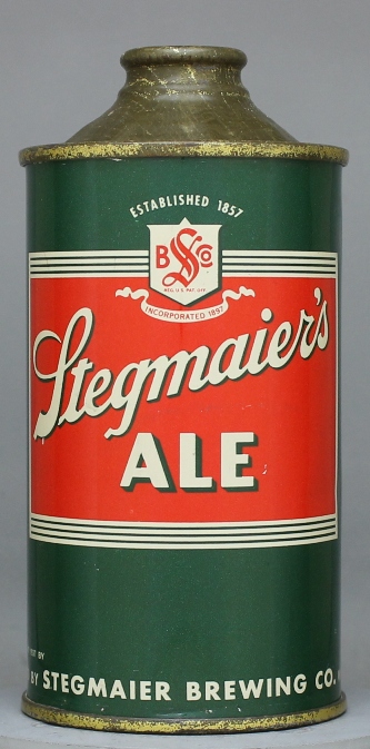 Stegmaier's Ale Cone Top Can