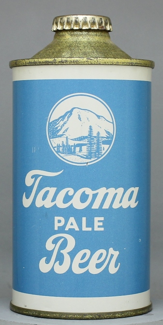 Tacoma Pale Beer Cone Top Can