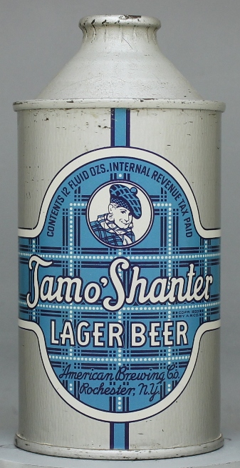 Tam O'shanter Lager Beer Cone Top Can