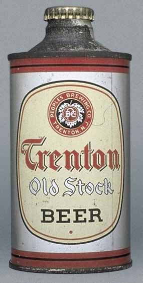 Trenton Old Stock Beer Cone Top Can
