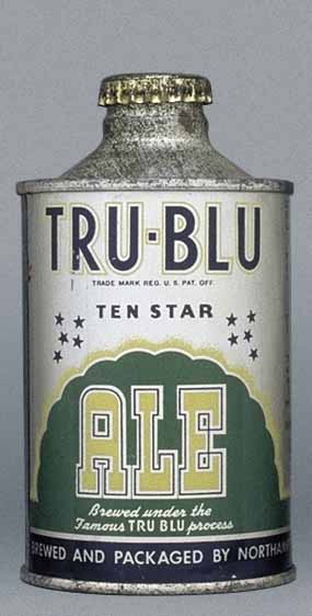 Tru Blu Ten Star Ale Cone Top Can