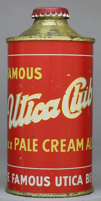 Utica Club Pale Cream XXX Ale Cone Top Can