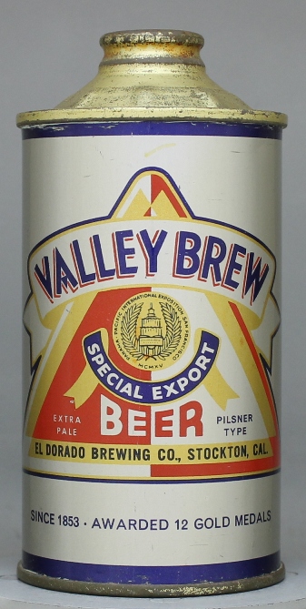Valley Brew Special Export Beer Cone Top Can