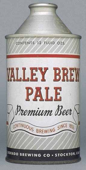 Valley Brew Pale Premium Beer Cone Top Can