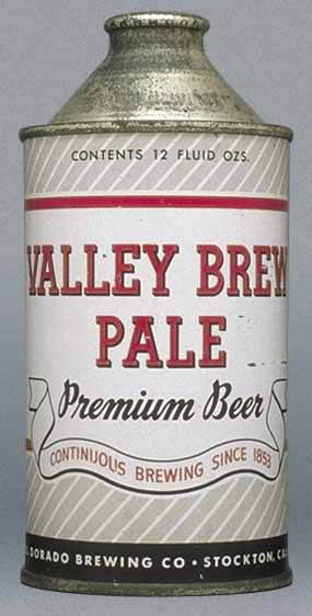 Valley Brew Pale Premium Beer Cone Top Can