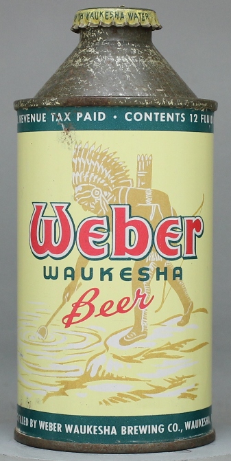 Weber Waukesha Beer Cone Top Can