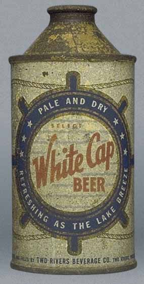 White Cap Select Beer Cone Top Can