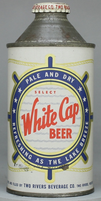 White Cap Select Beer Cone Top Can