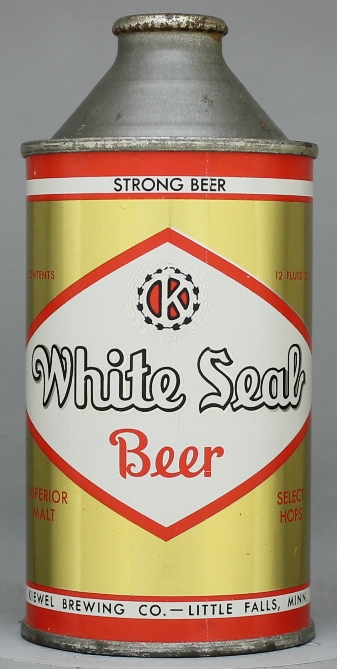 White Seal Beer Cone Top Can