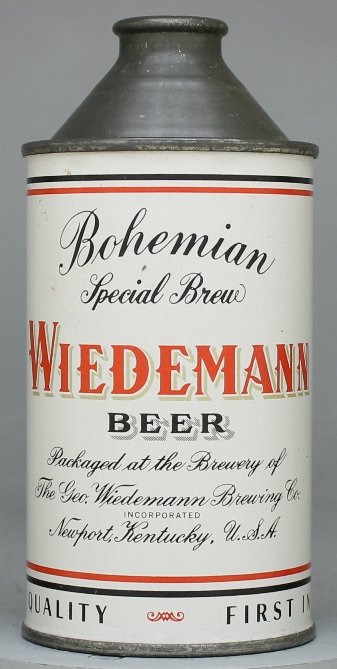Wiedemann Bohemian Special Brew Beer Cone Top Can