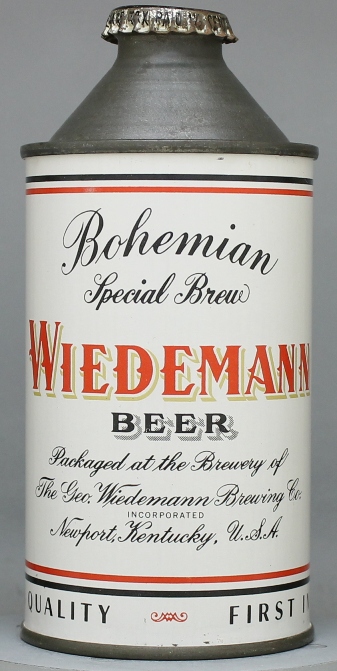 Wiedemann Bohemian Special Brew Beer Cone Top Can