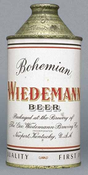 Wiedemann Bohemian Beer Cone Top Can