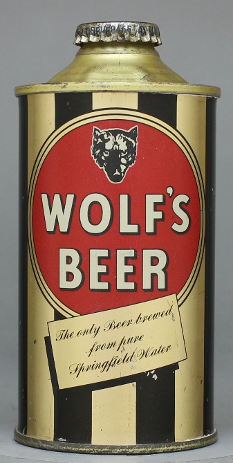 Wolf's Beer Cone Top Can