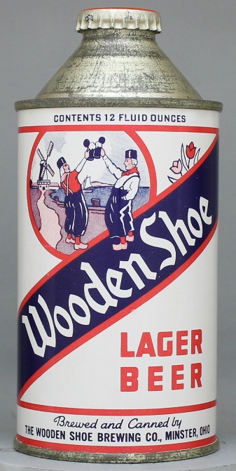 Wooden Shoe Lager Beer Cone Top Can