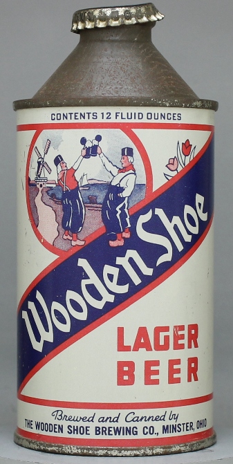 Wooden Shoe Lager Beer Cone Top Can
