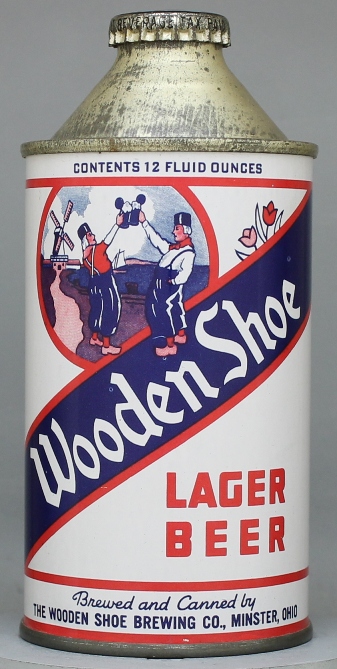 Wooden Shoe Lager Beer Cone Top Can