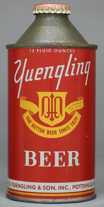 Yuengling Premium Beer Cone Top Can