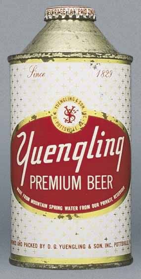 Yuengling Premium Beer Cone Top Can