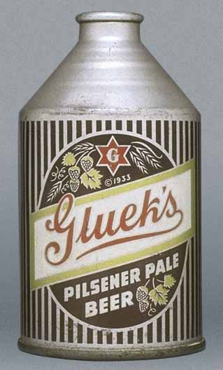 Gluek's Pilsener Pale Beer Crowntainer