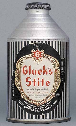 Gluek's Stite Malt Liquor Crowntainer