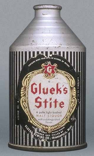 Gluek's Stite Malt Liquor Crowntainer