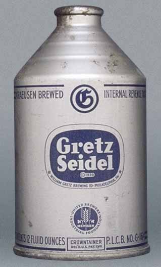 Gretz Beer Crowntainer Can