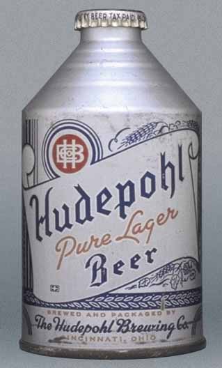 Hudepohl Pure Lager Beer Crowntainer