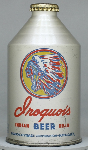 Iroquois Indian Head Beer Crowntainer
