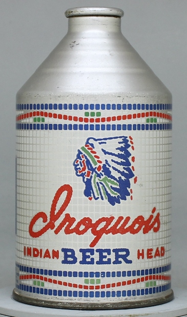 Iroquois Indian Head Beer Crowntainer