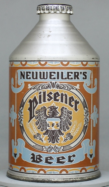 Neuweiler's Pilsener Beer Crowntainer