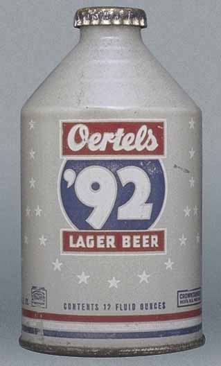 Oertel's '92 Lager Beer Crowntainer