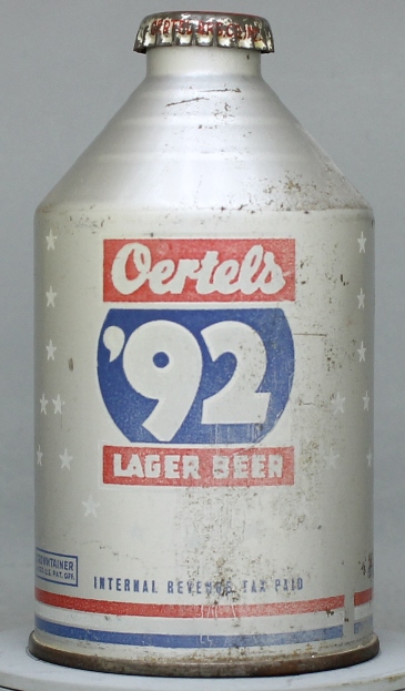 Oertel's '92 Lager Beer Crowntainer