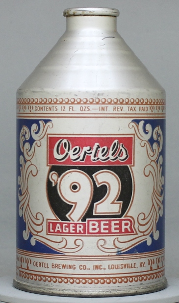 Oertel's '92 Lager Beer Crowntainer