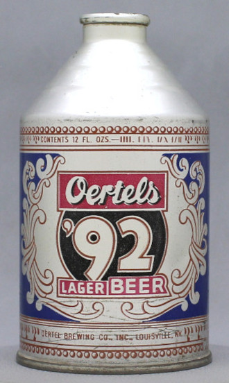 Oertel's '92 Lager Beer Crowntainer