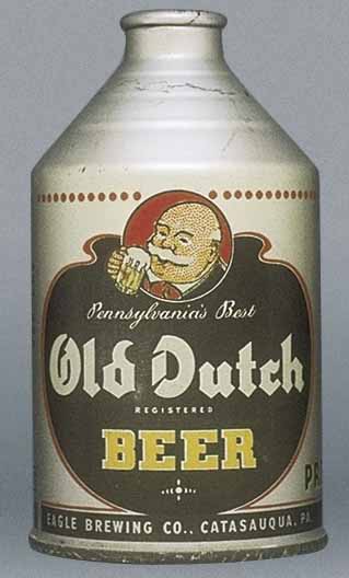 Old Dutch Brand Beer Crowntainer