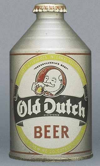 Old Dutch Brand Beer Crowntainer