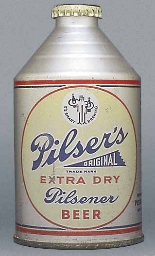 Pilser's Extra Dry Pilsener Beer Crowntainer