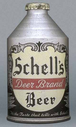 Schell's Deer Brand Beer Crowntainer